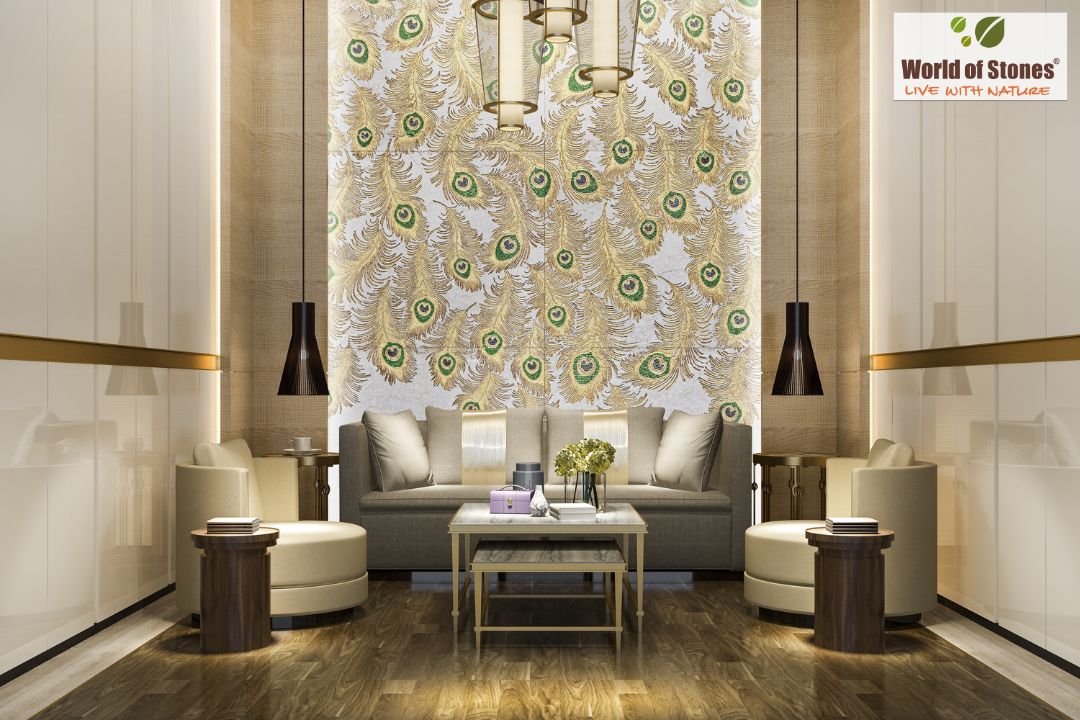 Wall treatments for living room outlet