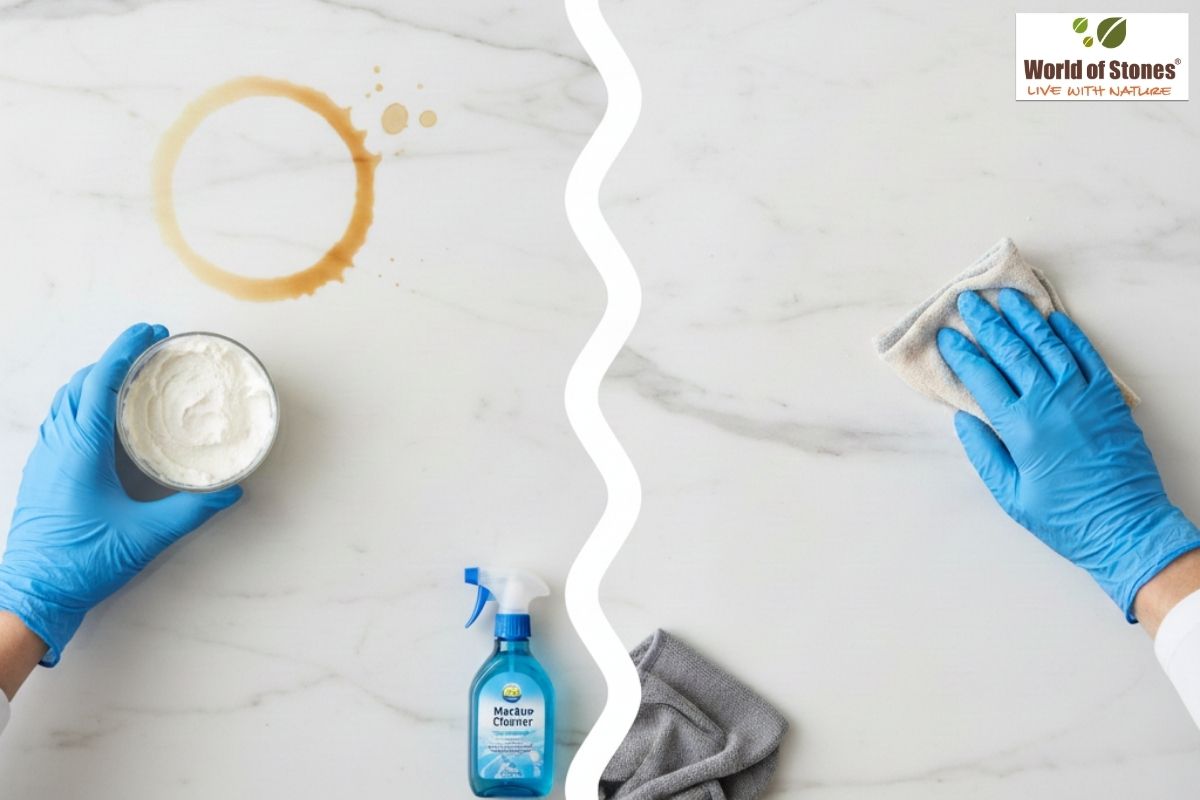 How to Remove Stains from Marble Floors (Turmeric, Oil & Wine Stains)| A Complete Guide