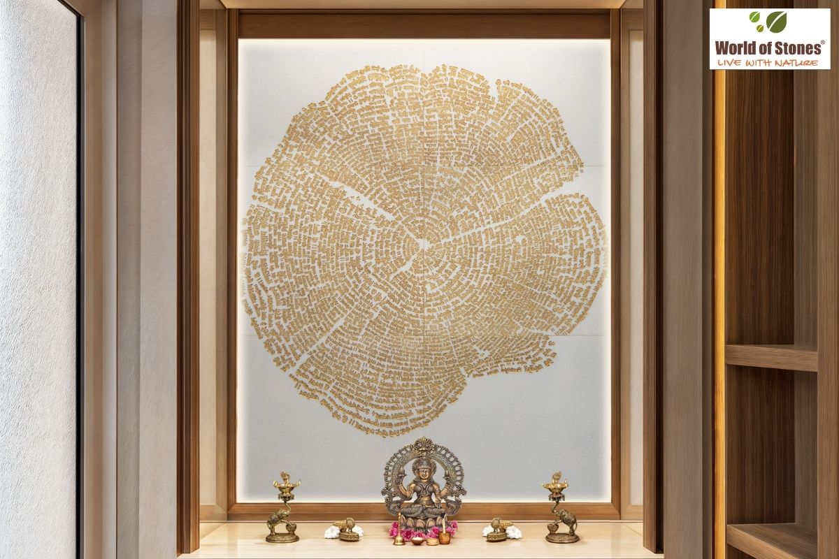 Stone Ideas for Indian Mandir Walls & Floors at Home