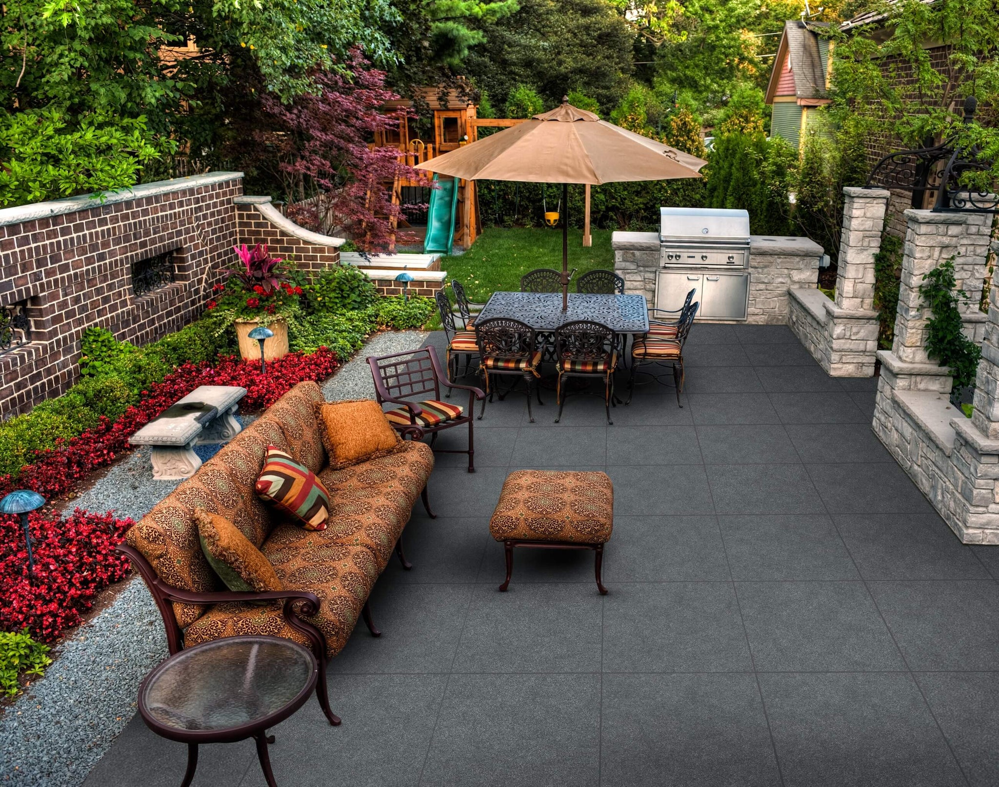 Auvergne Basalt: Black Tile & Natural Stone Paving in India