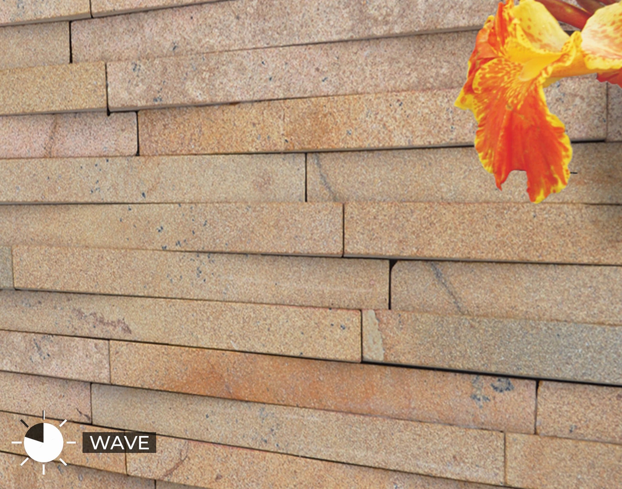 Desert Gold Natural Stone Wall Covering