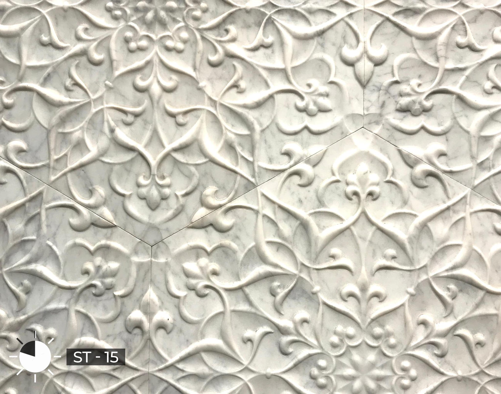 Venatino: Italian White Marble